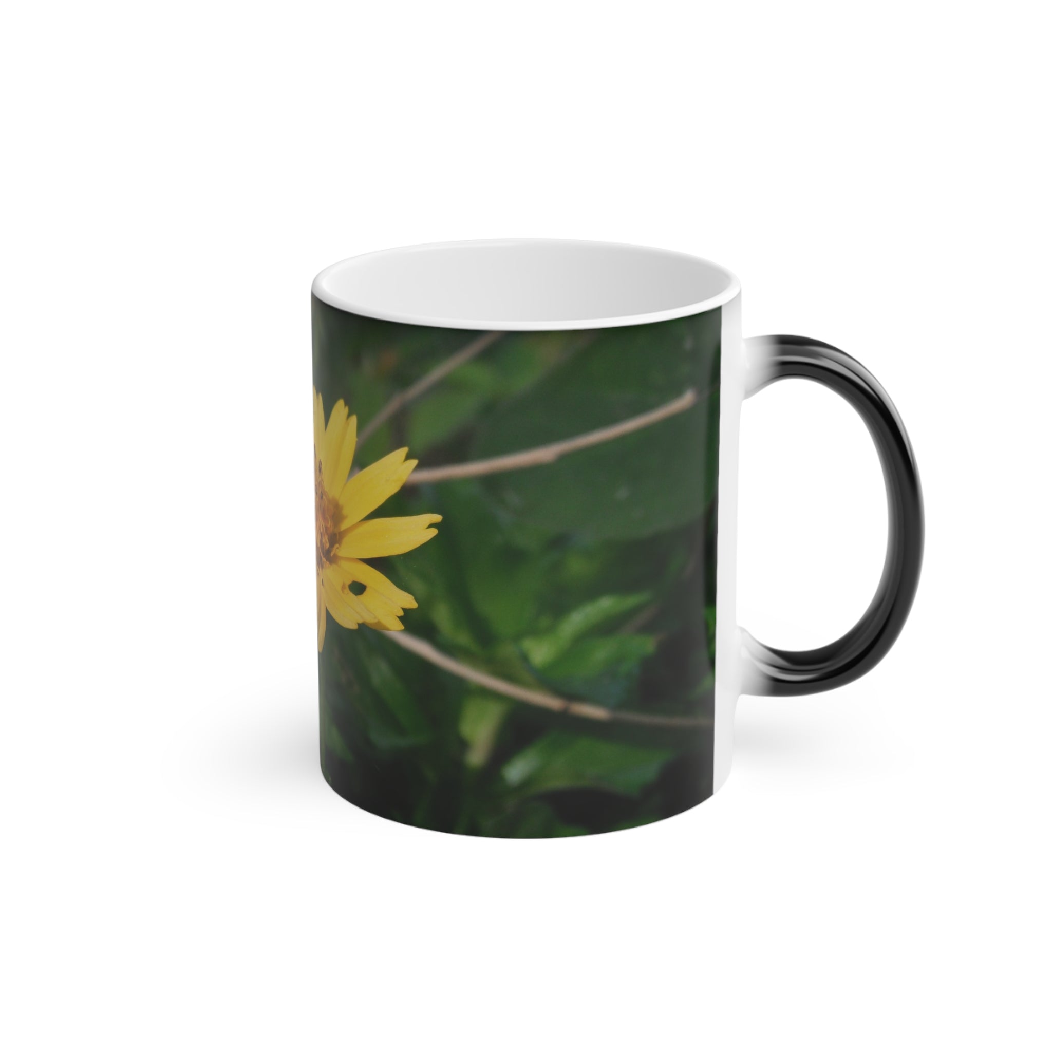 Botanical Yellow Lilly Magic Mug - Floral Design Coffee Cup for Nature Lovers